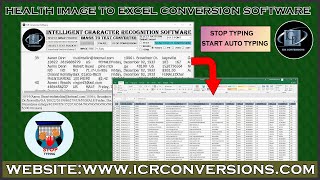 Health Insurance Image To Excel Conversion Software | screenshot 2