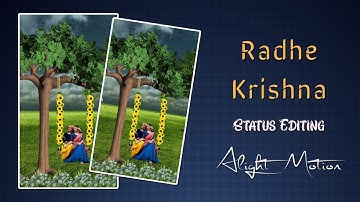 Radhe Krishna Status Editing Tutorial ||  Trending Status Editing || HK Editing ||