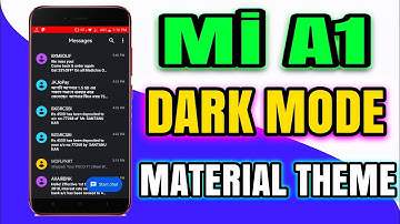 Mi A1, Enable Dark Mode & Material Design On Deafult Message App | HINDI