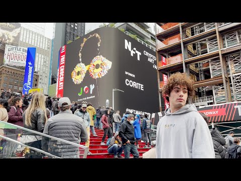 Emery Kelly - Emotions NFT, NYC, Times Square - video from Corite