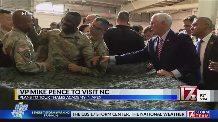 VP Pence to visit NC, plans to tour Thales Academy