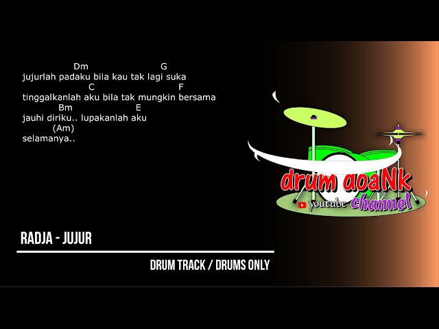 Radja - Jujur (drums only) [chord gitar & lirik] class=