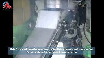 how to produce copper gear rings use Anyang Automatic forging press line  with robot