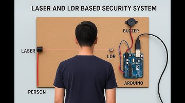 Laser and LDR based Security system using Arduino