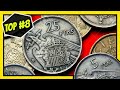 🚩 TOP 8: Monedas ESPAÑOLAS mas VALIOSAS (1939-1975) | PESETAS El Mundo de las Monedas