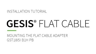 Wieland Tutorial - Mounting a 5 pole SIGNAL adapter on a gesis® NRG flat cable