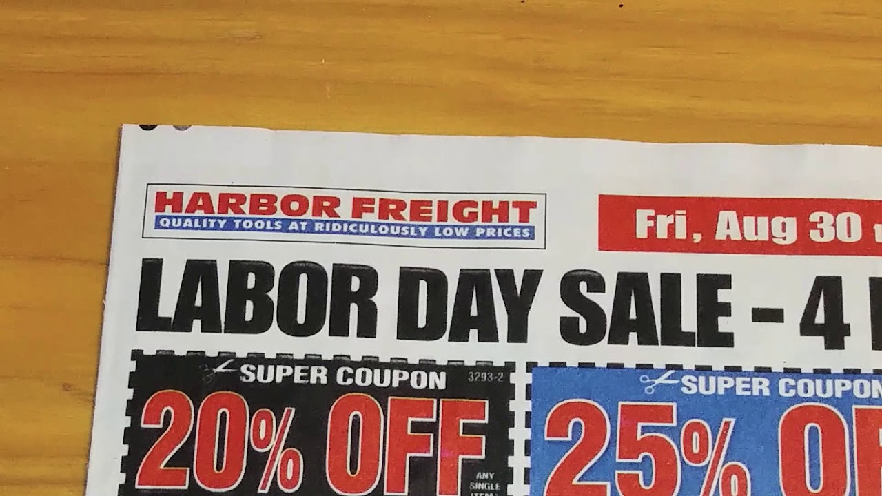 Are you going to the Harbor freight labor day sale august 30th to