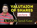Valuation Of Shares | Lecture-1 | by CA/CMA Santosh kumar