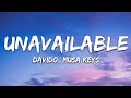 Davido - UNAVAILABLE (Lyrics) ft. Musa Keys