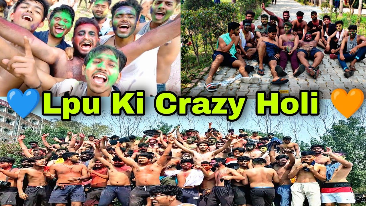 Lpu Ki Crazy Holi 🧡 | Holi In Lovely Professional University #vlog #holi #lpu