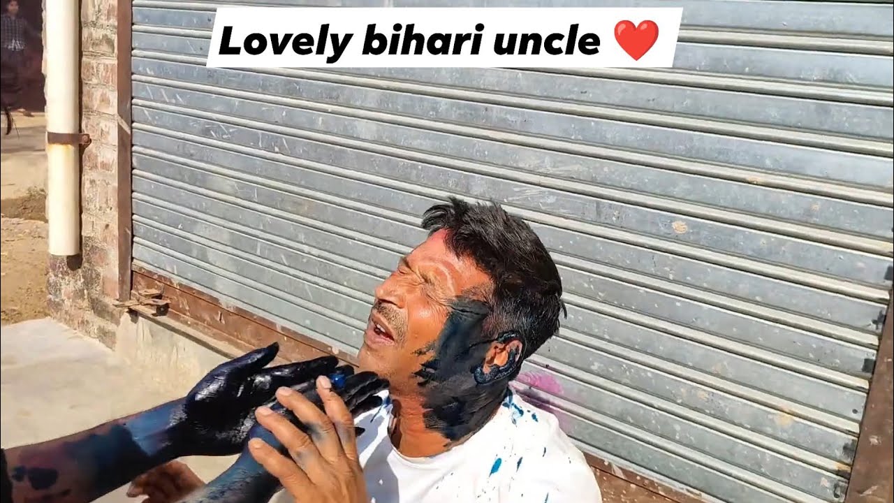 Village mein sabhi uncles ke sath jabardast pakka rang se holi putai chal raha hai at bihar 2025 ll