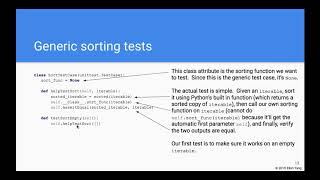 CS3C, Week 8, Bubble sort review and tests