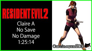 Resident Evil 2 Psx No Save, No Damage - Claire A - 12514 Commentated