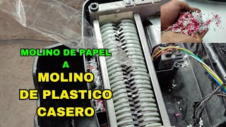 Como hacer una trituradora de plastico, facil y economica!!!