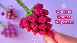 Crochet Grape Keychain 🍇 || How To Crochet Grapes Keychain 🍇