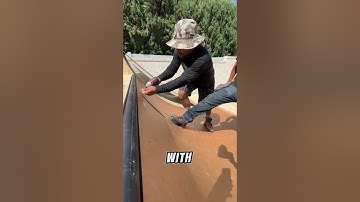 Building a mini ramp step by step‼️🔨 #ramp #skatepark #miniramp #oc #ramp #backyard #prefab #skate