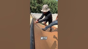 Building a mini ramp step by step‼️🔨 #ramp #skatepark #miniramp #oc #ramp #backyard #prefab #skate