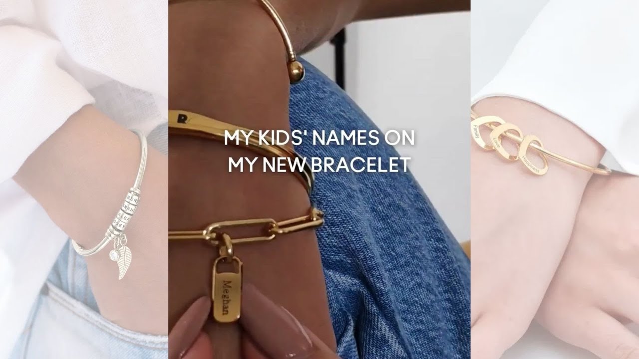 Mother's Day Bracelet With Children's Names 2024 | favors.com