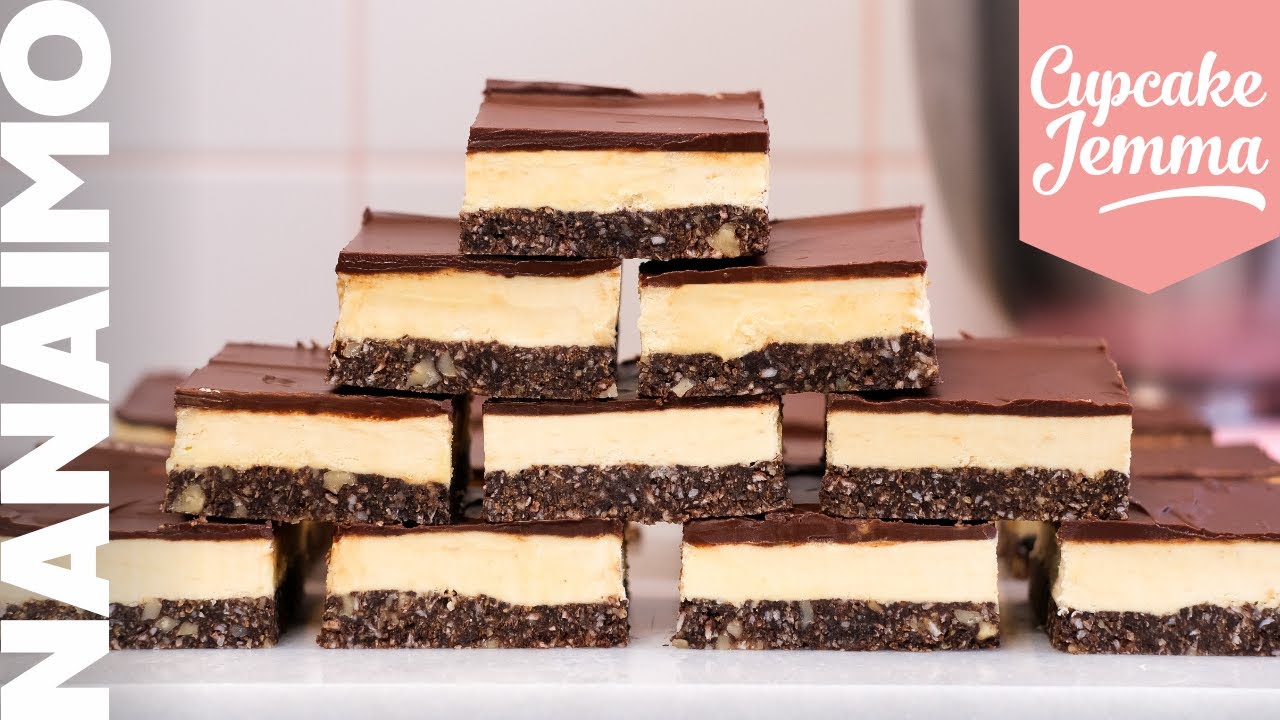 Quick, Easy and Crazy Delicious Nanaimo Bar Recipe | Cupcake Jemma Channel | CupcakeJemma