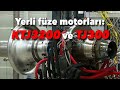 Yerli füze motorları KTJ3200 ve TJ300