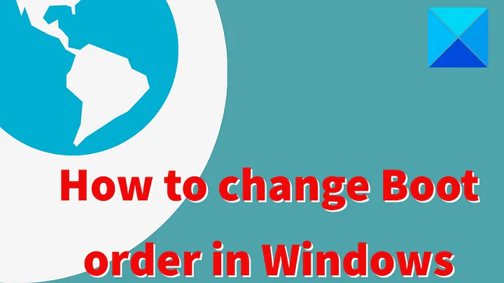 How to change Boot order in Windows