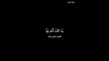 سورة مريم/ صلاح بوخاطر