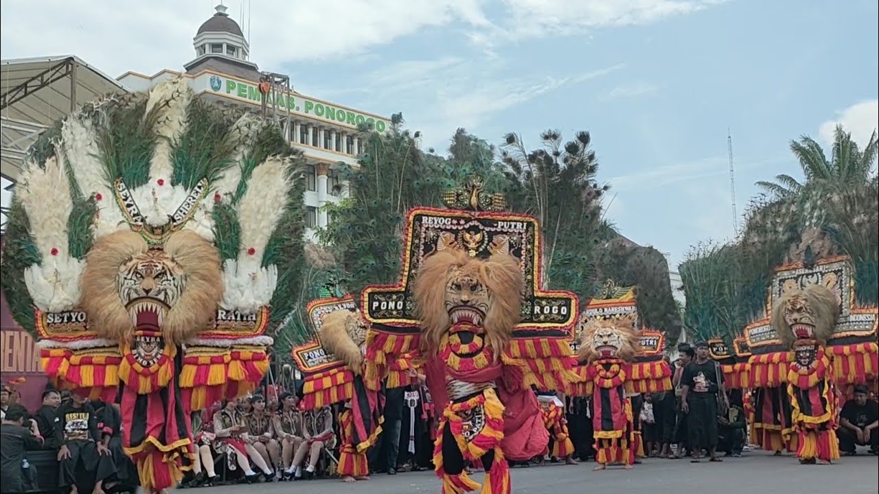 MERINDING❗GELAR 30 REOG TERBESAR SERENTAK SEDUNIA GEGERKAN ICH UNESCO LIVE ALUN ALUN PONOROGO