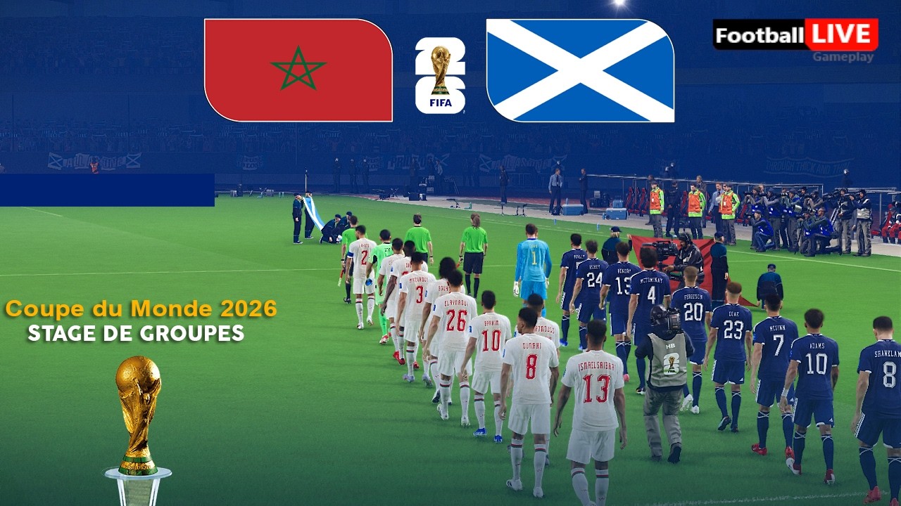 MAROC vs ÉCOSSE - Coupe du Monde FIFA 2026 Phase de groupes | Match complet | Simulation PES