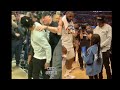 Jay-Z shrugs off guy being touchy feely at game and Blu Ivy shy to ask Lebron James for autographs