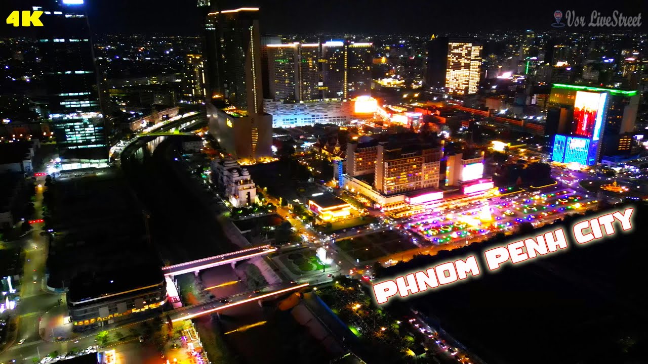 4K Drone Footage Phnom Penh Night View Drone DJI Mini 3 Pro YouTube