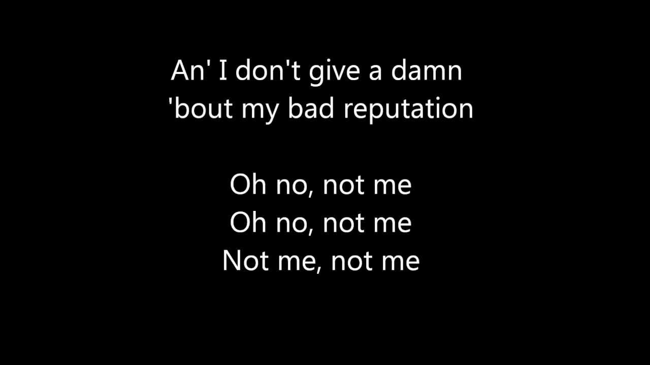 Bad Reputation - Joan Jett / with lyrics