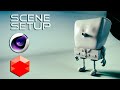 003 Scene Setup - ZBrush GoZ to C4D, Redshift Render Settings, Lights, Camera, Action!!