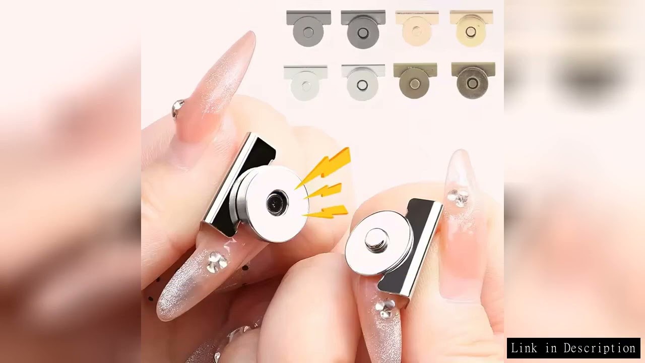 5Pairs Metal Seamless Magnetic Buckle for Bags - Magnetic Snap Buttons for DIY Buckle Closure Magnet