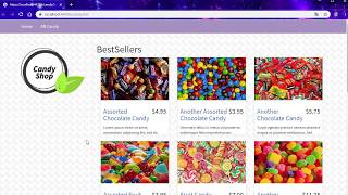 Creating ASP.Net Core 3.0 e-Shop: Partial View For Candy List 36/39