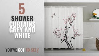 Top 10 Shower Curtains Grey And White [2018]: Japanese Shower Curtain by Ambesonne, Classic Asian