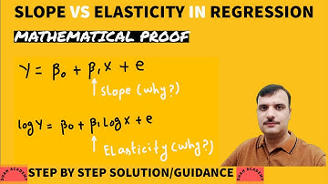 The Use of the Slope versus Elasticity in Regression Analysis