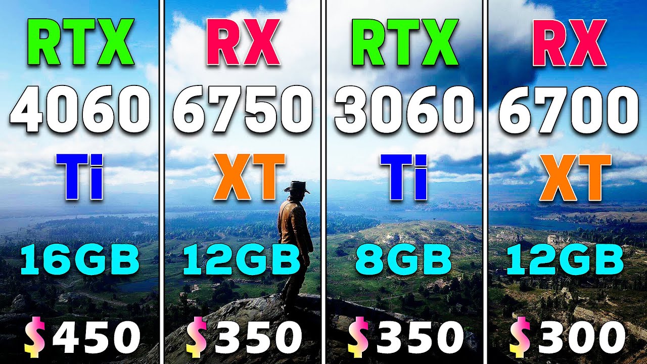 RTX 4060 Ti 16GB vs RX 6750 XT 12GB vs