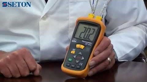 Dual Input K-Type Thermometer | Seton