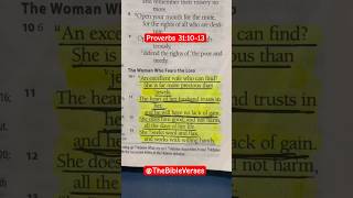 The Woman Who Fears The LORD! | Proverbs 31:10-13
