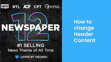 How to Customize or Change the Newspaper Theme Header