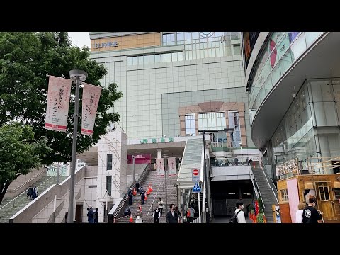 新宿東南口周辺を歩く(東京2022)【新宿さくらスクエア】/ Walk around the Southeast Exit of Shinjuku, Tokyo / May