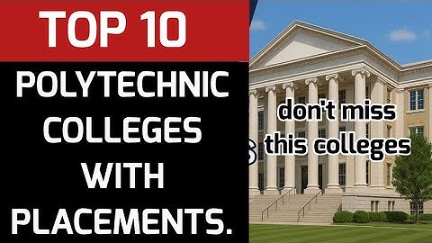 తెలంగాణలో టాప్ 10 పాలిటెక్నిక్ కాలేజెస్ ఇవే. వీటిలో జాయిన్ అయితే జాబ్ పక్క. #POLYCET2025COUNCILING