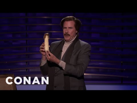 Ron Burgundy's Prop Comedy Routine | CONAN on TBS