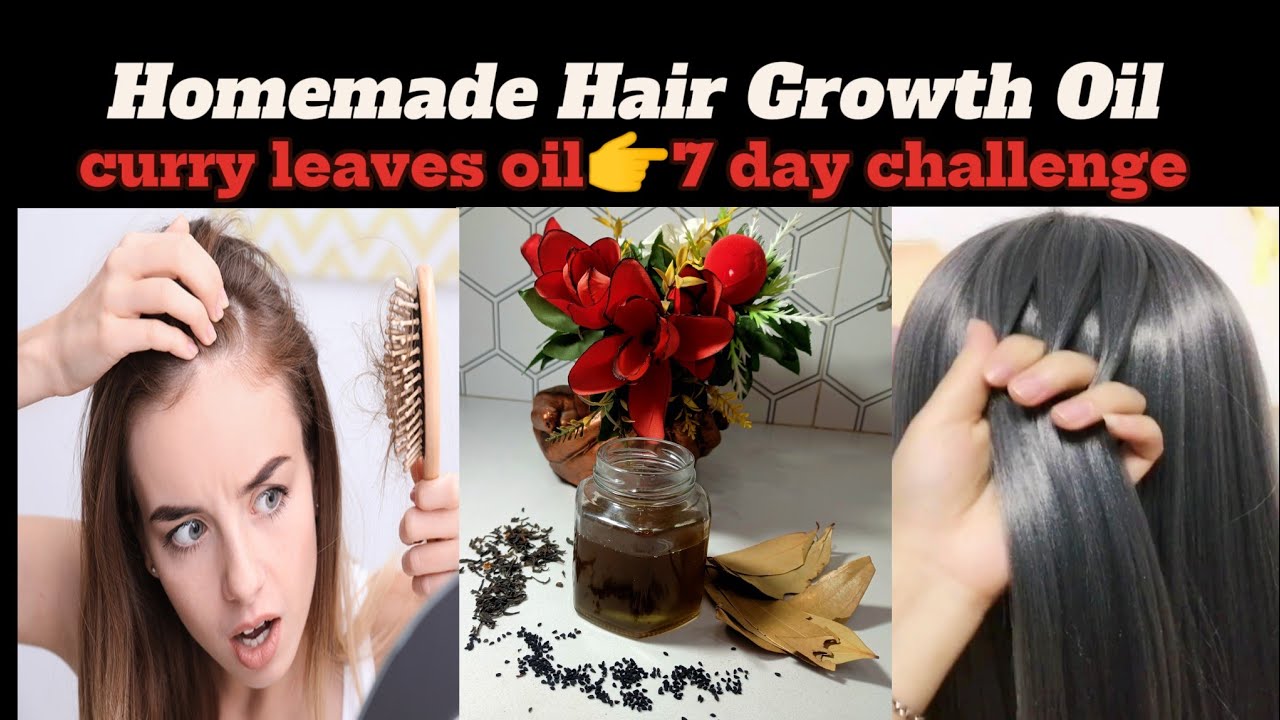 7 days extreme hair growth challenge💯 || curry leaves oil by Billokadhaaba || home remedies ||