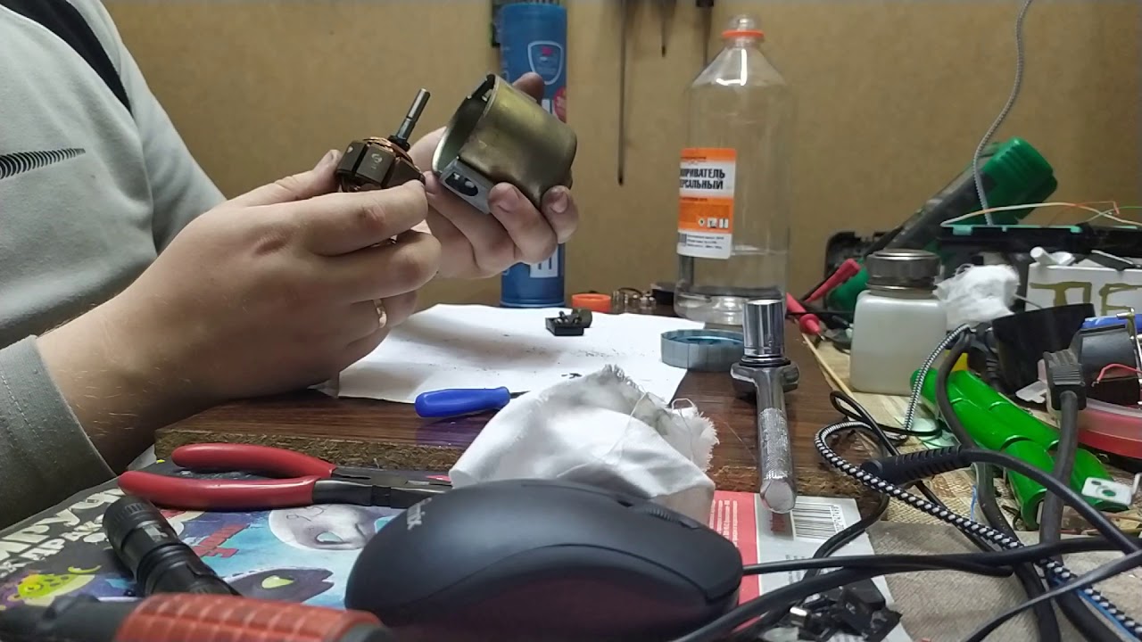 Как перебрать моторчик отопителя автомобиля Ока - YouTube