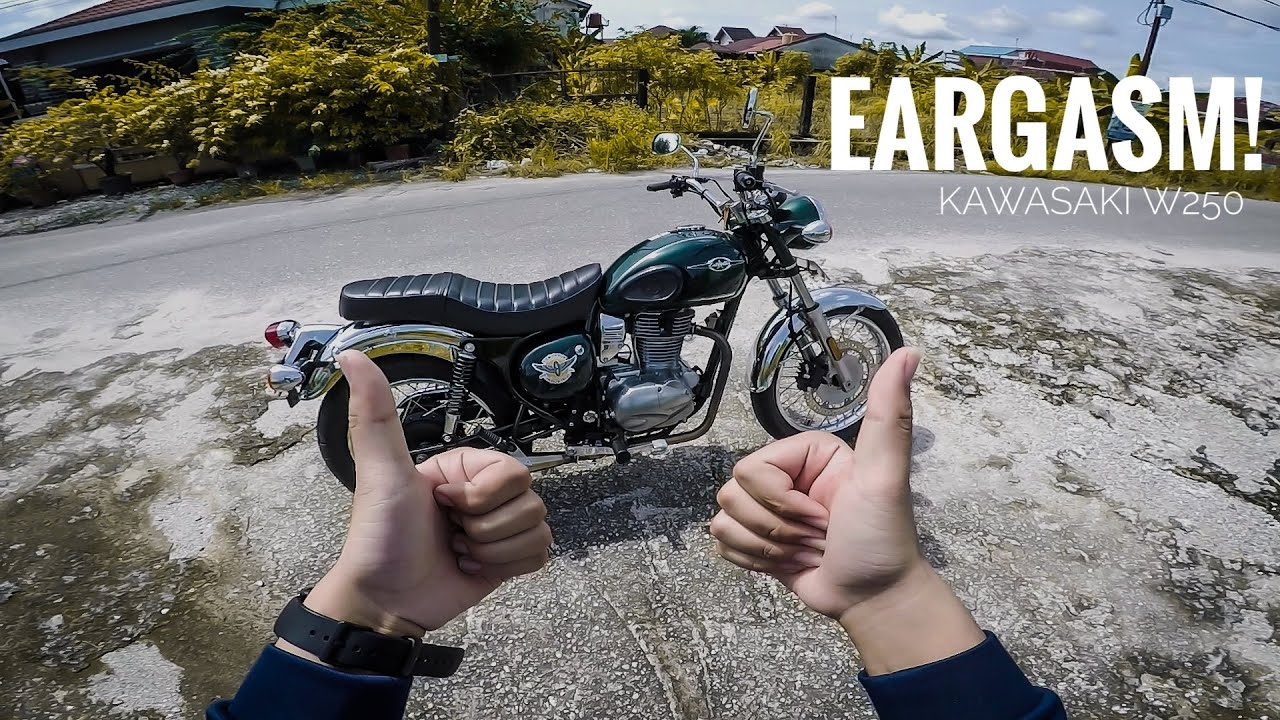PURE SOUND KAWASAKI ESTRELLA W250 | Motovlog Pekanbaru