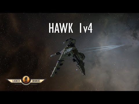 EVE Solo PVP: Hawk 1v4