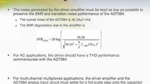 Converting a Single-Ended Signal with the AD7984 Differential PulSAR ADC