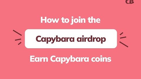 New Crypto Telegram Bot Airdrop Guide: How to Join the Capybara Airdrop 💥 New Telegram Airdrop Bot