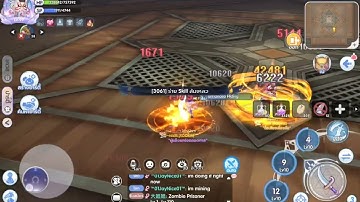 Rox​ Pvp​ Arena : Guillotine ​Cross​Dagger​ Skill​ vs​ Rune knight Spear (Training with Sister 😀😊🥰)​